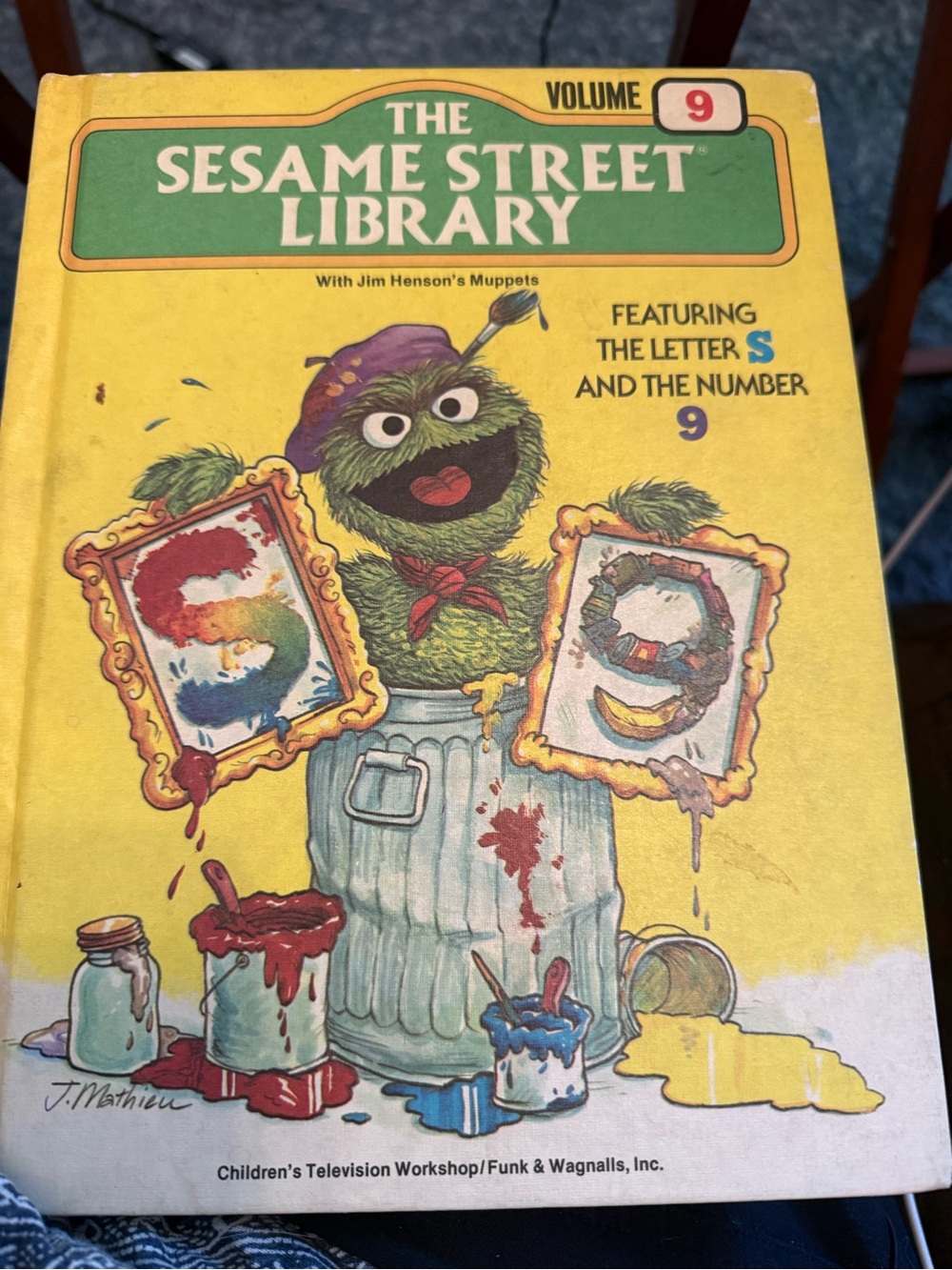 Vintage 1970s The Sesame Street Vol 9 Oscar the Grouch Children’s Hardcover book